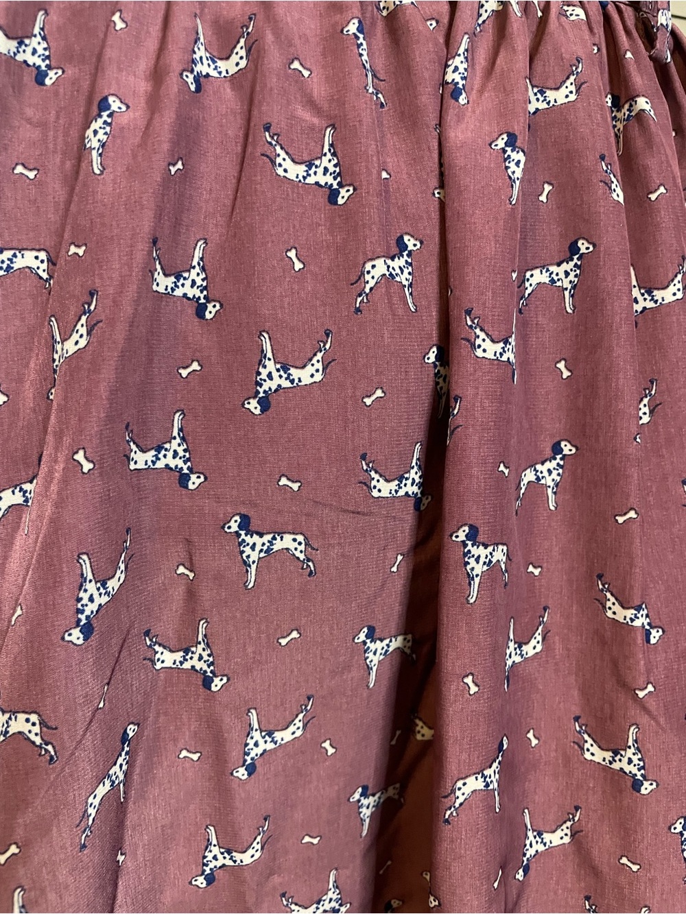 Dalmatian Print Mauve Skirt with deep pockets